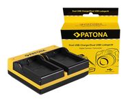 PATONA Dual Ladegerät f. Nikon EN-EL9 D40 D40x D5000 D60 inkl. Micro-USB Kabel, PATONA