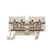 Feed-through terminal block, Tension-clamp connection, 2.5 mm², 800 V, 24 A, Number of connections: 4 Weidmuller