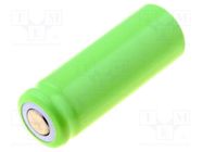 Re-battery: Ni-MH; 2/3AAA,2/3R3; 1.2V; 400mAh; Ø10.5x28.5mm JYH