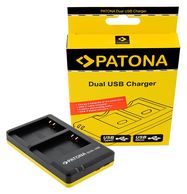 PATONA Dual fast charger for Olympus PS-BLN1 incl. USB-C cable, PATONA