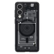 Spigen Ultra Hybrid Mag Case with MagSafe for Samsung Galaxy S25 Edge with Print - Black, Spigen