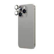AmazingThing AR Aluminum 3 Lens Glass with Camera Lens Frame for iPhone 16 Pro / 16 Pro Max - Gray, AmazingThing