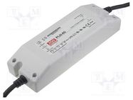 Power supply: switched-mode; LED; 60W; 24VDC; 2.5A; 90÷264VAC; IP64 MEAN WELL