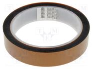 Tape: high temperature resistant; Thk: 63.5um; 55%; golden; W: 20mm BLT