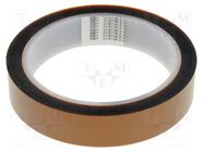 Tape: high temperature resistant; Thk: 63.5um; 55%; golden; W: 20mm BLT