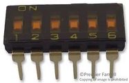 SWITCH, DIP, 6 WAY, SEALED