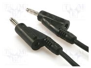 Test lead; 60VDC; 20A; banana plug 4mm,both sides; Len: 1.5m 