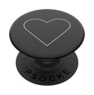 Popsockets 2 White Heart Black Holder and Phone Stand, Popsockets