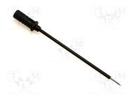 Measuring tip; 60V; black; Tip diameter: 0.75mm; 16mΩ; 973995100 HIRSCHMANN T&M