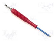 Measuring tip; 1A; red; Tip diameter: 2mm; Plating: nickel plated HIRSCHMANN T&M