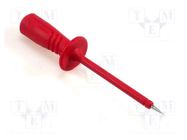 Measuring tip; 1000V; red; Tip diameter: 2mm; Socket size: 4mm HIRSCHMANN T&M