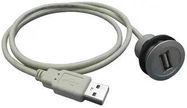 ADAPTOR, USB2.0, A-A, PANEL, 1.5M