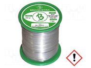 Tin; lead free; Sn99Ag0,3Cu0,7; 1mm; 0.25kg; reel; 217÷227°C BROQUETAS