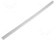 Hole and edge shield; polyetylene; L: 10m; natural; C: 3.6mm; B: 1mm KSS WIRING