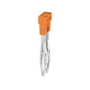 Cross-connector (terminal), Plugged, Number of poles: 2, Pitch in mm: 3.50, Insulated: Yes, 17.5 A, orange Weidmuller