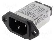 Connector: AC supply; socket; male; Inom: 3A; Ir: 0.5mA; 250VAC TE Connectivity
