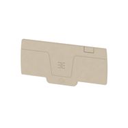 End plate (terminals), 84 mm x 2.4 mm, dark beige Weidmuller