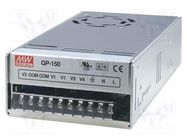 Power supply: switched-mode; for building in,modular; 150W; 5VDC MEAN WELL