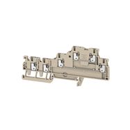 Initiator/actuator terminal, PUSH IN, 1.5 mm², 250 V, 13.5 A, Number of connections: 6, dark beige Weidmuller