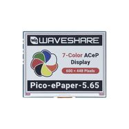 E-Paper E-Ink 5,65'' 600×448px SPI - display module for Raspberry Pi Pico - ACeP - 7 color - Waveshare 20299
