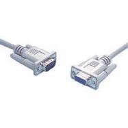 D SUB CABLE, DB9 PLUG-DB9 SOCKET, 25FT