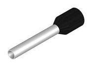 TERMINAL, WIRE FERRULE, 16AWG, BLACK