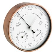 Analogue Weather Station for Indoor and Outdoor Use, Copper