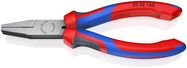 KNIPEX 20 02 160 Flat Nose Pliers with comfort handles black atramentized 160 mm