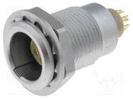 Connector: circular; 0B; socket; female; PIN: 6; soldering; 2.5A LEMO