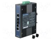 Switch Ethernet; unmanaged; Number of ports: 5; 12÷48VDC; RJ45 ADVANTECH