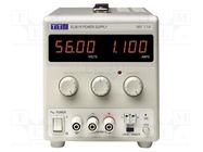 Power supply: laboratory; single-channel,linear; 0÷56VDC; 0÷1.1A AIM-TTI