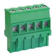 TERMINAL BLOCK, PLUGGABLE, 5POS, 14AWG