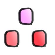 Lens waterproof filter set Telesin for GoPro Hero 9 / Hero 10 / Hero 11 / Hero 12 (GP-FLT-904), Telesin