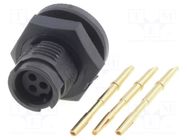 Connector: circular; socket; female; 6.5A; 125V; PIN: 3; EN2; IP68 SWITCHCRAFT
