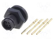 Connector: circular; socket; female; 5A; 125V; PIN: 4; EN2; soldering SWITCHCRAFT