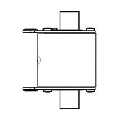 Fuse with indication 35A, 800V, gRL, NH00, Siba