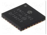 IC: Ethernet controller; 10Base-T; SPI; QFN28; 3.1÷3.6V MICROCHIP TECHNOLOGY