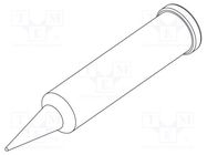 Tip; conical; 0.4mm; for  soldering iron,for soldering station ERSA