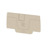 End plate AEP 2C 4, suitable for A2C 4, dark beige, Weidmuller