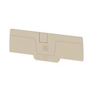 End plate (terminals), 85.8 mm x 2.1 mm, dark beige Weidmuller