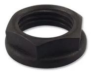 LOCKNUT, NYLON, M16, BLACK