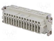 Connector: HDC; female; CDS; PIN: 42; 42+PE; size 104.27; 10A; 400V ILME