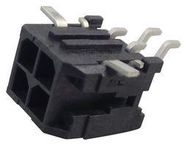 CONNECTOR, HEADER, 4POS, 2ROW, 3MM