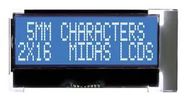 LCD, COG 2X16, NEG STN, W B/L, I2C