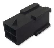 CONNECTOR HOUSING, PLUG, 4POS, 3MM