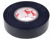 Tape: electrical insulating; W: 50mm; L: 25m; Thk: 0.13mm; black SCAPA