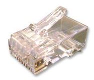 MOD CONN, RJ45 PLUG, 8P8C, 1PORT, CABLE