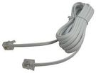 CABLE, RJ11-RJ11 (6P4C), WHITE, 3M