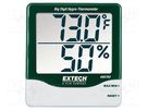 Thermo-hygrometer; -10÷60°C; 10÷99%RH; Accur: ±1°C; Unit: °C,°F EXTECH