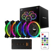 Computer Fan Set ARGB Darkflash DR12 Pro 5in1 120x120 (black), Darkflash